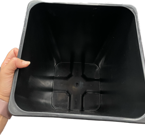 24L Square Bucket (40cm deep) Black