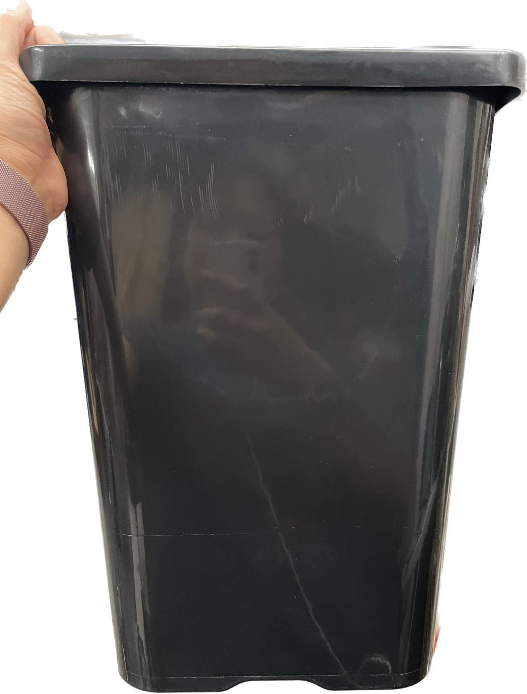 24L Square Bucket (40cm deep) Black