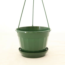 Load image into Gallery viewer, Hanging Pot with Saucer Green (140mm)
