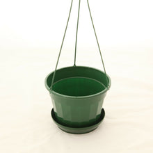 Load image into Gallery viewer, Hanging Pot with Saucer Green (140mm)
