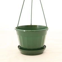 Load image into Gallery viewer, Hanging Pot with Saucer Green (170mm)
