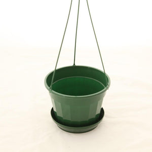 Hanging Pot with Saucer Green (170mm)