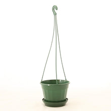 Load image into Gallery viewer, Hanging Pot with Saucer Green (170mm)
