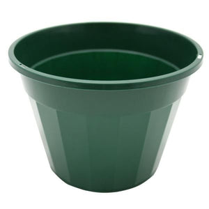 Squat Pot Vertical Ridges Green (160mm)