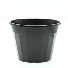 Load image into Gallery viewer, Squat Pot Vertical Ridges Black (160mm)
